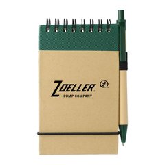 5" x 4" Recycled Spiral Jotter with Pen