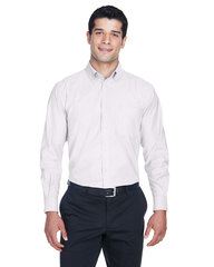 Harriton Men's Long-Sleeve Oxford with Stain-Release